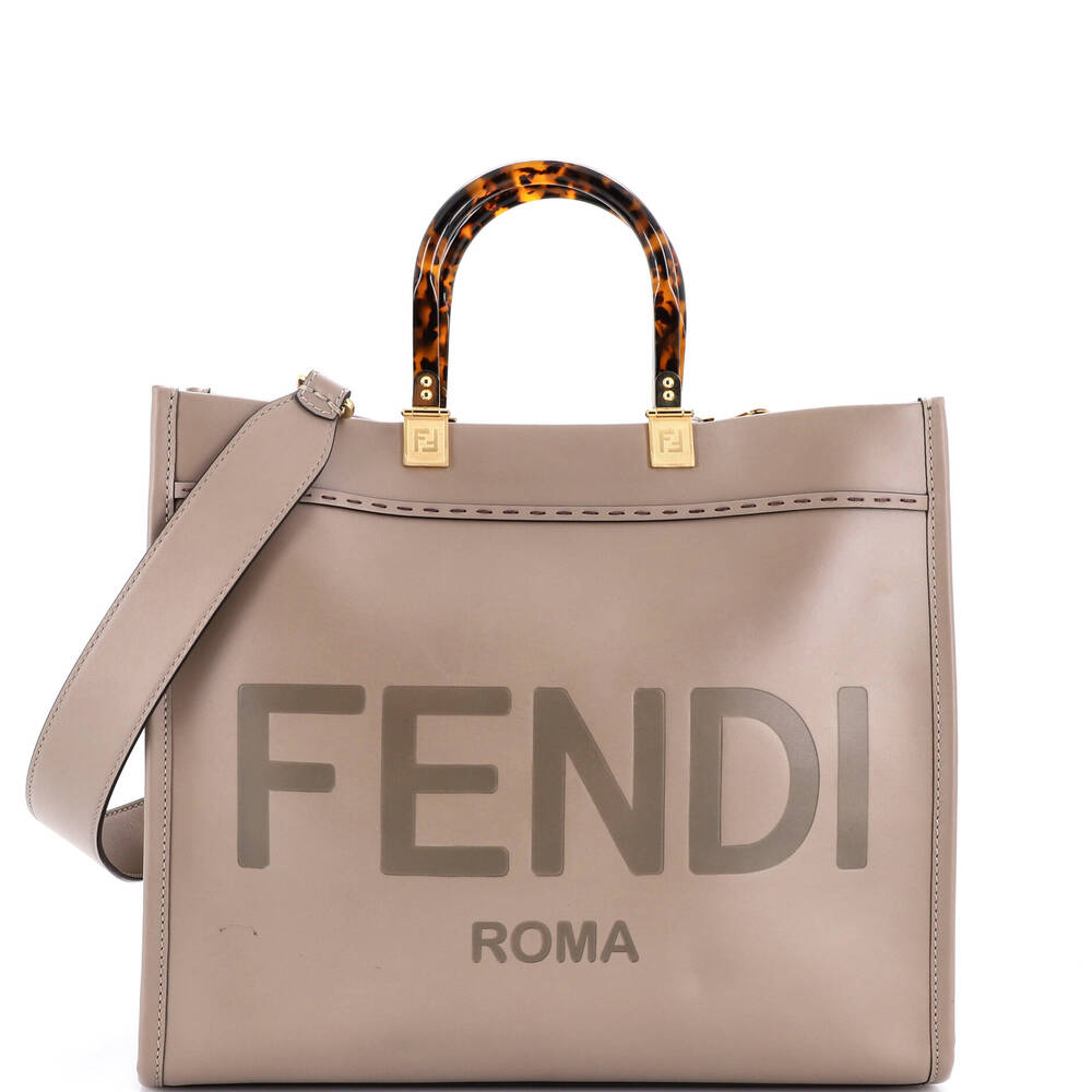 Fendi Sunshine Shopper Tote Leather #245689F21B - Picture 1 of 8